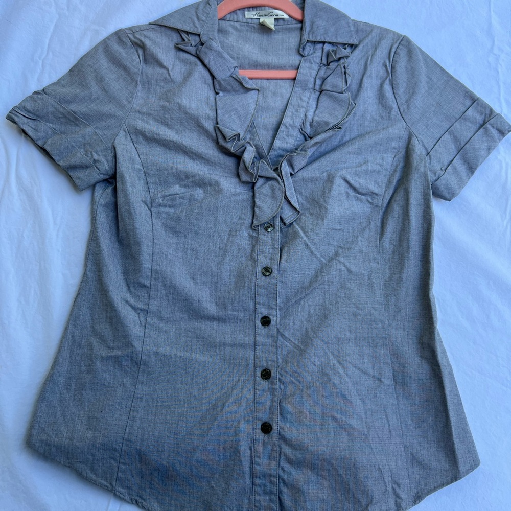 Kenneth Cole Ruffle Blouse - 4
